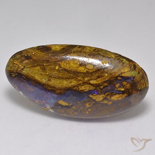20.80ct Naturale Multicolore Opale masso, Taglio a fantasia, Opaco