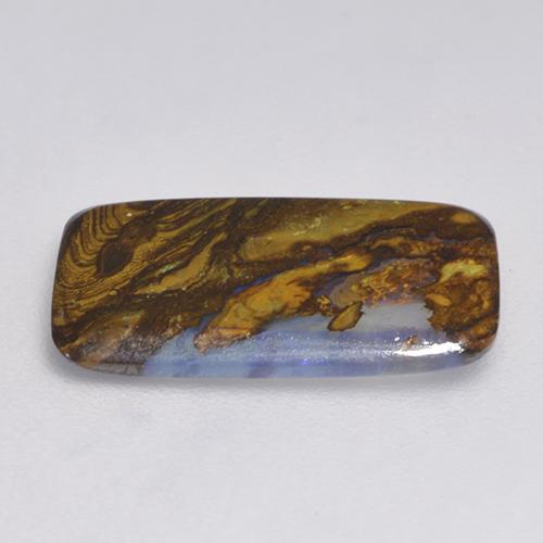 Opale boulder naturale multicolore da 2,58 ct, taglio a cuscino, traslucido