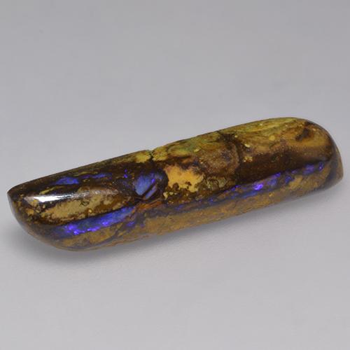 Opale boulder naturale multicolore da 10,24 ct, forma fantasia, opaco