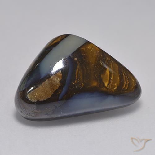 Opale masso Multicolore naturale da 13.97 ct, Taglio trillion, Traslucido