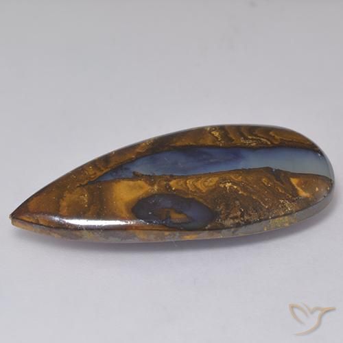 Opale masso Multicolore naturale da 20.55 ct, Forma a pera, Opaco