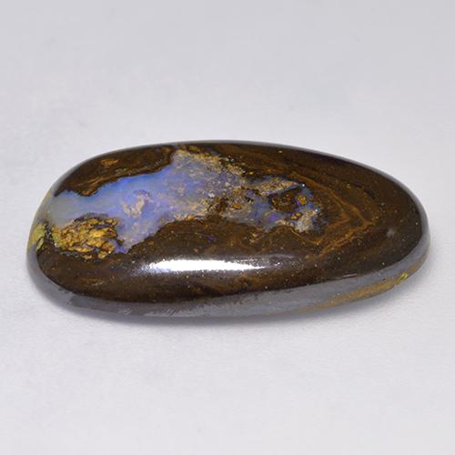Opale boulder naturale multicolore da 15,87 ct, forma fantasia, opaco