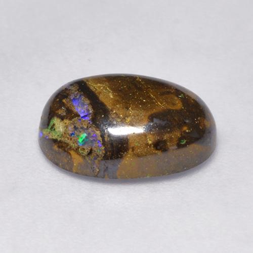 Opale masso Multicolore naturale da 3.16 ct, Taglio ovale, Opaco