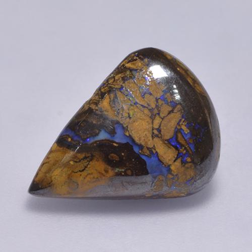Opale masso Multicolore naturale da 6.81 ct, Forma a pera, Opaco