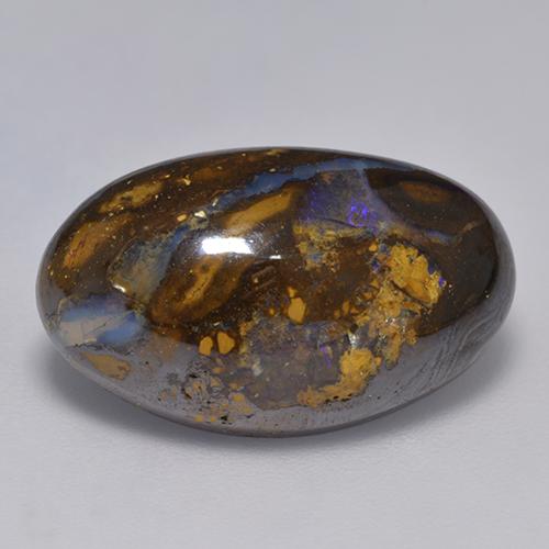 Opale boulder naturale multicolore da 15,72 ct, forma fantasia, opaco