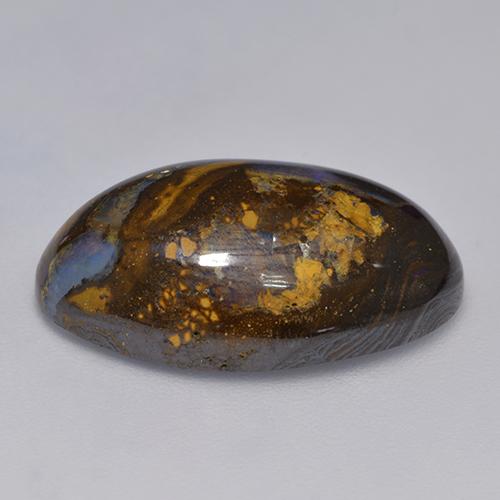 Opale boulder naturale multicolore da 15,72 ct, forma fantasia, opaco