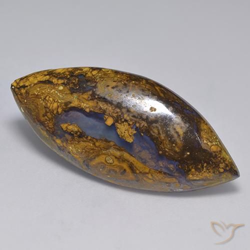 Opale masso Multicolore naturale da 19.94 ct, Taglio marquise, Opaco