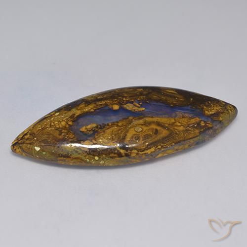 Opale masso Multicolore naturale da 19.94 ct, Taglio marquise, Opaco
