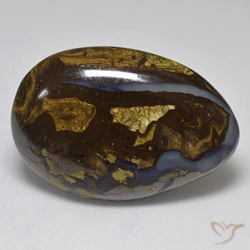 33.71ct Naturale Multicolore Opale masso, Taglio a fantasia, Opaco