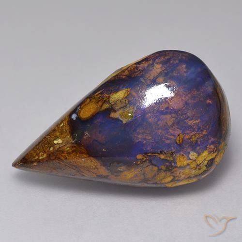 Opale masso Multicolore naturale da 13.23 ct, Forma a pera, Opaco