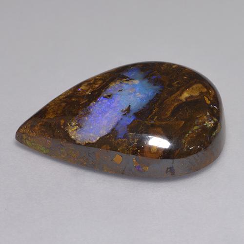 Opale masso Multicolore naturale da 12.82 ct, Forma a pera, Opaco