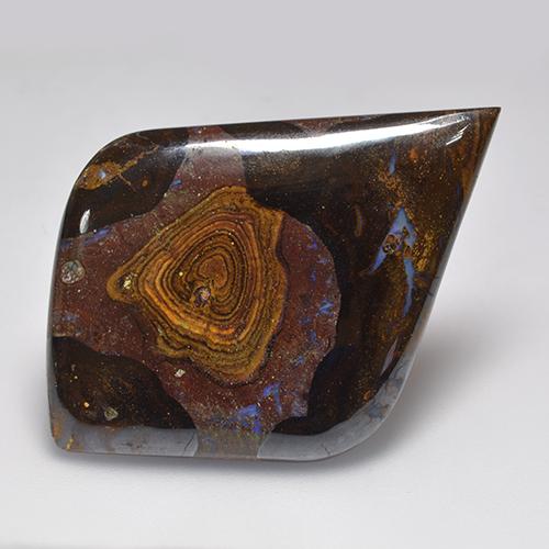 Opale boulder naturale multicolore da 39,46 ct, forma fantasia, opaco