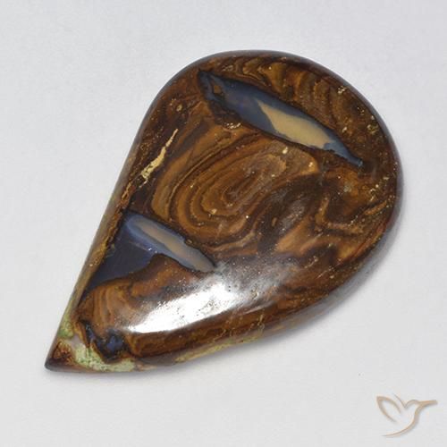Opale boulder naturale multicolore da 33,73 ct, forma fantasia, traslucido