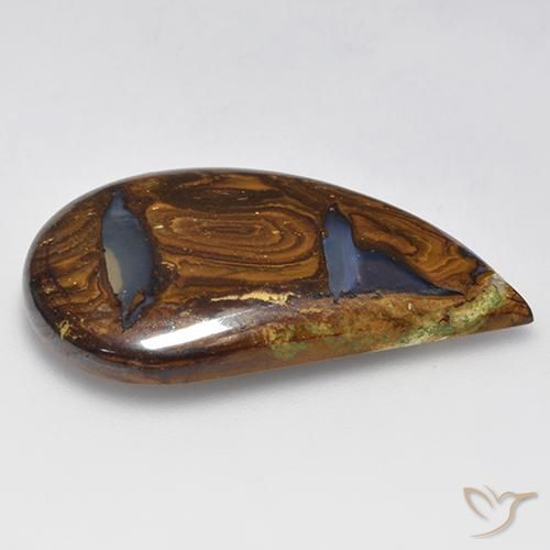 Opale boulder naturale multicolore da 33,73 ct, forma fantasia, traslucido
