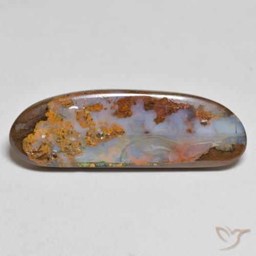 11.89ct Naturale Multicolore Opale masso, Taglio a fantasia, Opaco