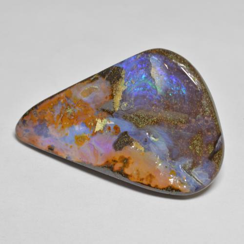 Opale boulder naturale multicolore da 26,01 ct, forma fantasia, opaco