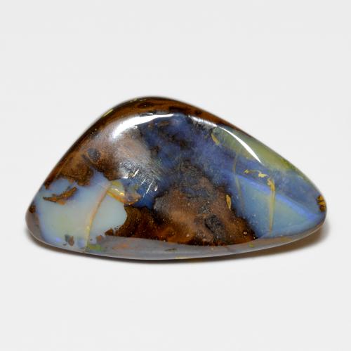Opale boulder naturale multicolore da 30,28 ct, forma fantasia, opaco