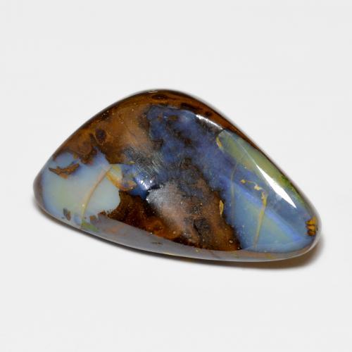 Opale boulder naturale multicolore da 30,28 ct, forma fantasia, opaco