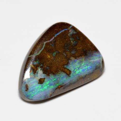 Opale boulder naturale multicolore da 10,00 ct, forma fantasia, opaco