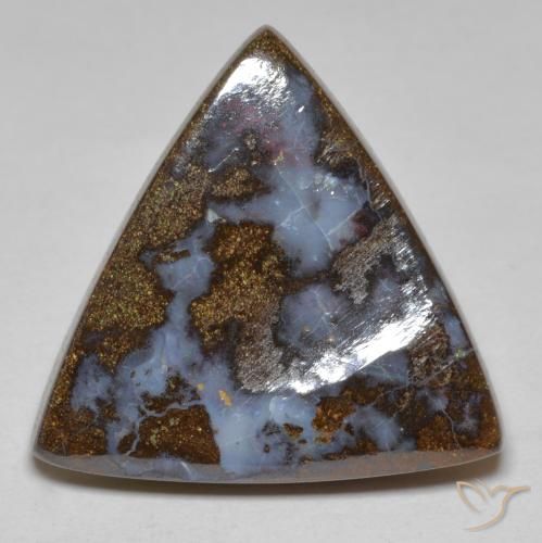 19.83ct Naturale Multicolore Opale masso, Taglio trillion, Opaco