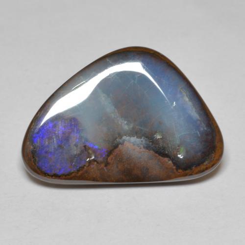 Opale boulder naturale multicolore da 12,56 ct, forma fantasia, opaco