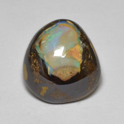Opale boulder naturale multicolore da 8,07 ct, forma fantasia, opaco