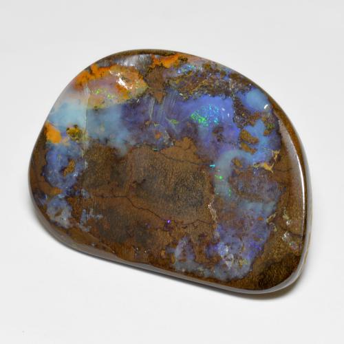 Opale boulder naturale multicolore da 49,06 ct, forma fantasia, opaco