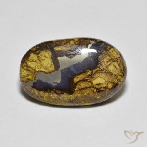 4.31ct Naturale Multicolore Opale masso, Ovale, Traslucido