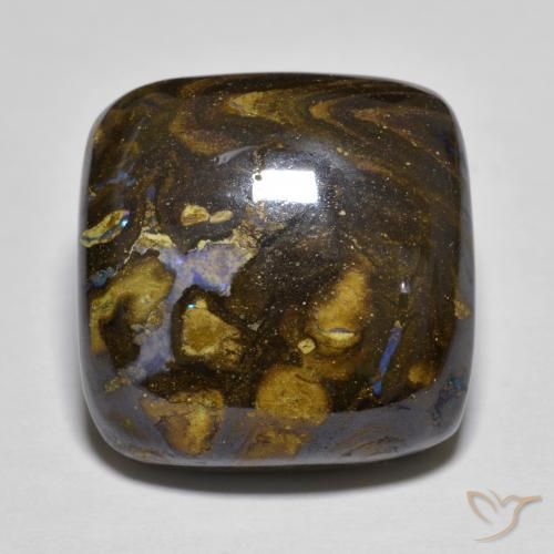 21.39ct Naturale Multicolore Opale masso, Cuscino, Opaco