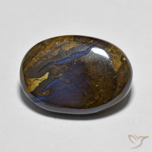 8.06ct Naturale Multicolore Opale masso, Ovale, Opaco