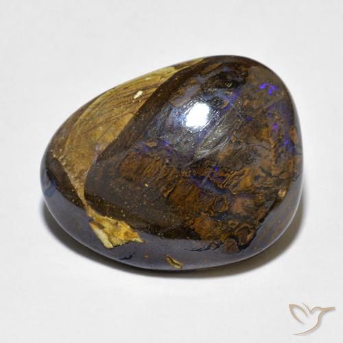 9.35ct Naturale Multicolore Opale masso, Taglio a fantasia, Opaco