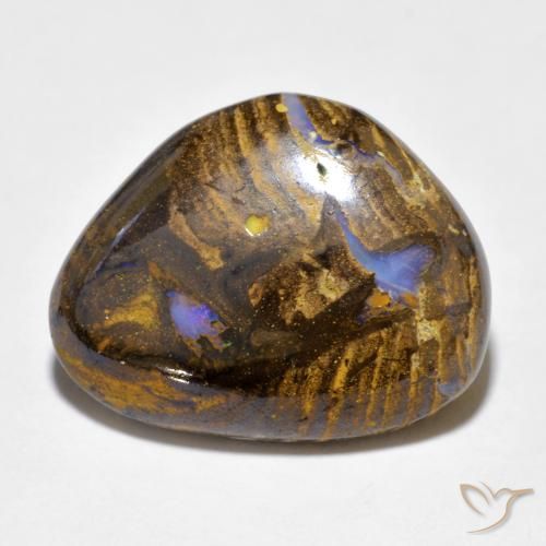 11.60ct Naturale Multicolore Opale masso, Taglio a fantasia, Opaco
