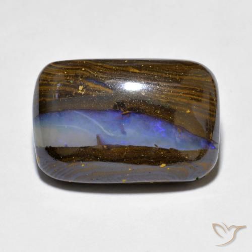 10.97ct Naturale Multicolore Opale masso, Cuscino, Opaco