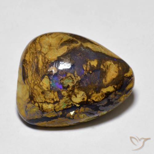 11.19ct Naturale Multicolore Opale masso, Taglio a fantasia, Opaco