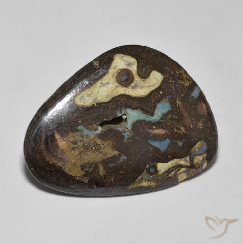 9.26ct Naturale Multicolore Opale masso, Taglio a fantasia, Opaco