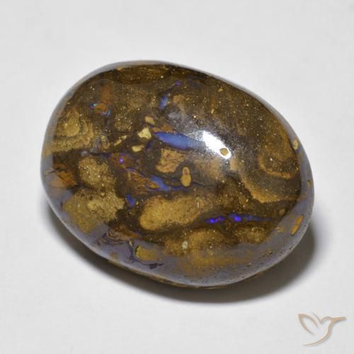 Opale masso Multicolore naturale da 15.41 ct, Ovale, Opaco
