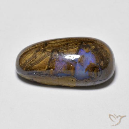 7.58ct Naturale Multicolore Opale masso, Taglio a fantasia, Opaco
