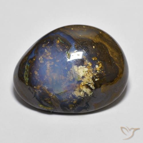 15.18ct Naturale Multicolore Opale masso, Taglio a fantasia, Opaco