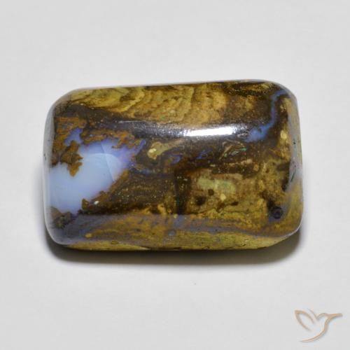 11.36ct Naturale Multicolore Opale masso, Cuscino, Opaco