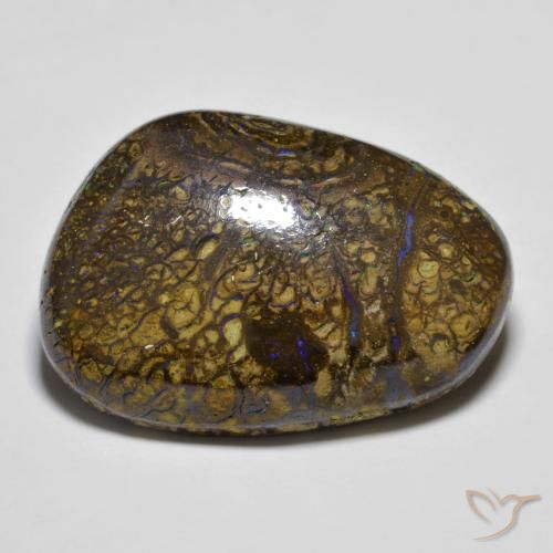 16.83ct Naturale Multicolore Opale masso, Taglio a fantasia, Opaco