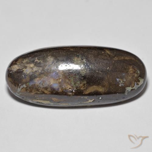 22.64ct Naturale Multicolore Opale masso, Ovale, Opaco