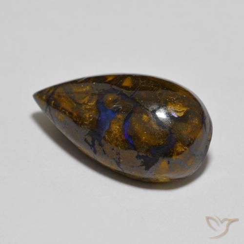 Opale masso Multicolore naturale da 8.32 ct, Forma a pera, Opaco