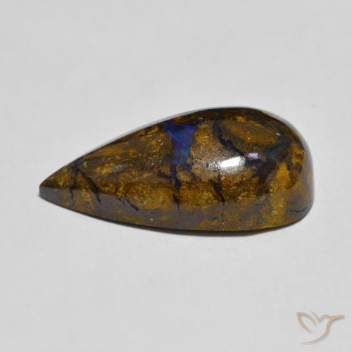 Opale masso Multicolore naturale da 8.32 ct, Forma a pera, Opaco