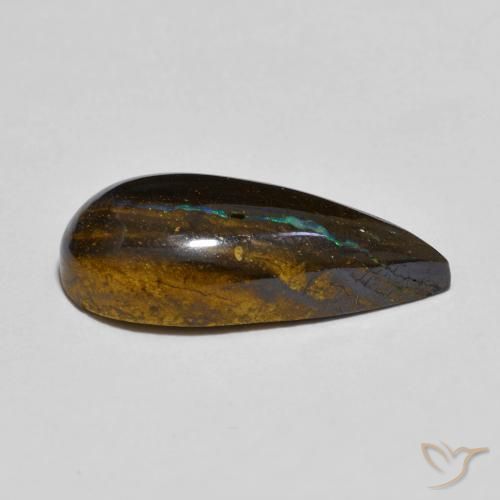 Opale masso Multicolore naturale da 6.90 ct, Forma a pera, Opaco