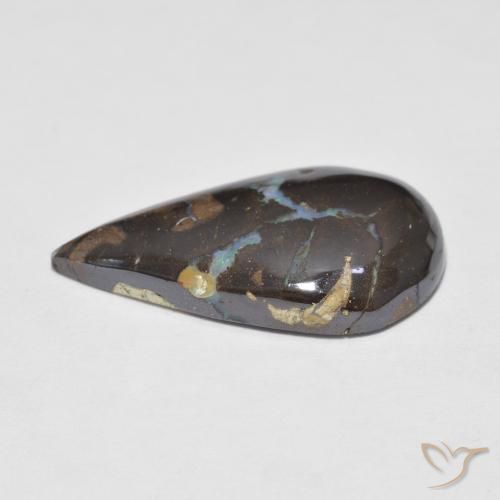 Opale masso Multicolore naturale da 6.10 ct, Forma a pera, Opaco