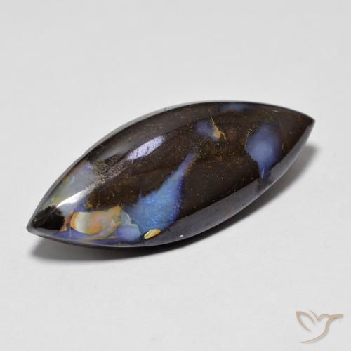 Opale masso Multicolore naturale da 9.65 ct, Taglio marquise, Opaco