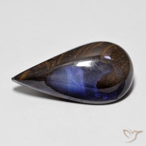 Opale masso Multicolore naturale da 8.11 ct, Forma a pera, Opaco