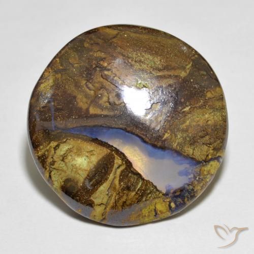 Opale masso Multicolore naturale da 11.73 ct, Rotondo, Traslucido