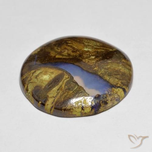 Opale masso Multicolore naturale da 11.73 ct, Rotondo, Traslucido