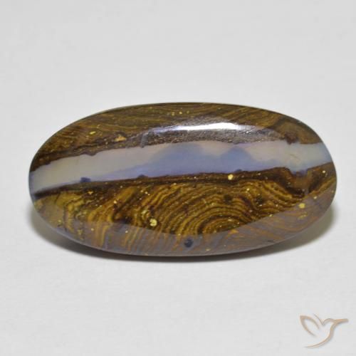 12.50ct Naturale Multicolore Opale masso, Ovale, Traslucido